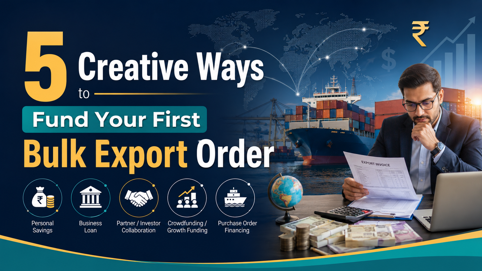 5 Creative Ways to Fund Your First Bulk Export Order