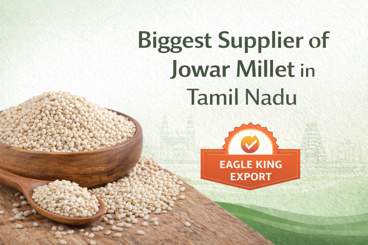 Biggest Supplier of Jowar Millet in Tamil Nadu – Eagle King Export