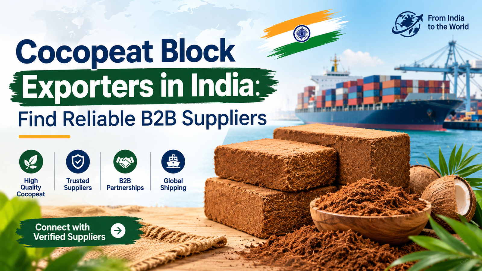 Cocopeat Block Exporters in India: Find Reliable B2B Suppliers