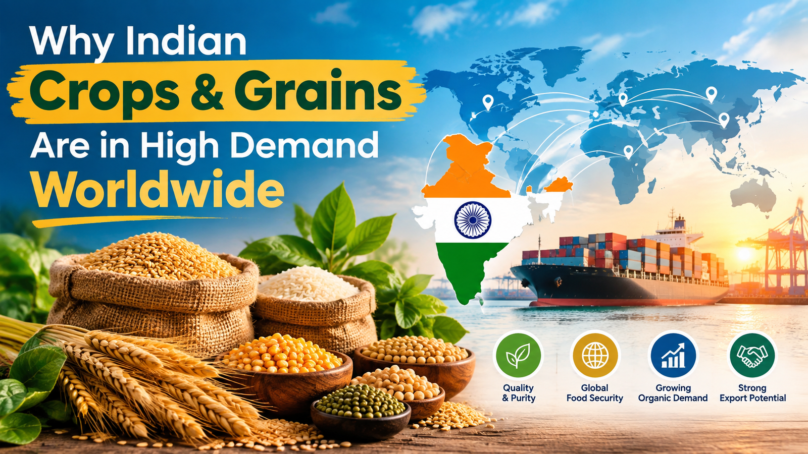Why Indian Crops & Grains Are in High Demand Worldwide