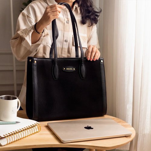 Leather Work Tote Bags