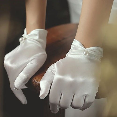 Satin Evening Gloves