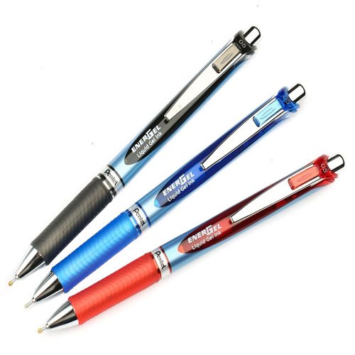 Gel pens and rollerball pens