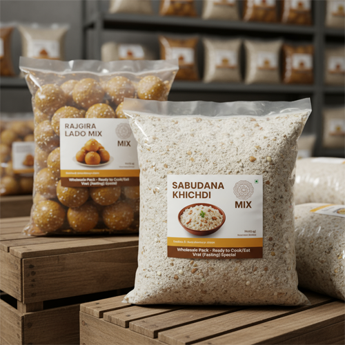 Ready-to-use vrat mixes (sabudana, rajgira ladoo mixes) â€” wholesale pouches